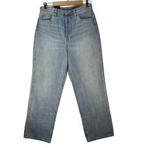 Blanc NYC The Baxter Denim Jeans Light Wash Women’s Size 6 Ribcage Straight Leg